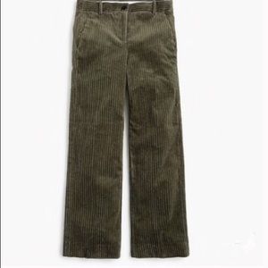 J.CREW Corduroy Cropped Wide-Leg Pants